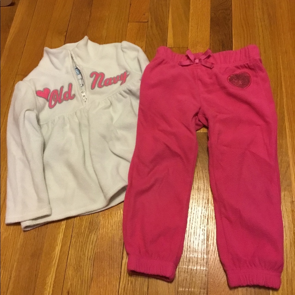Matching fleece outfit